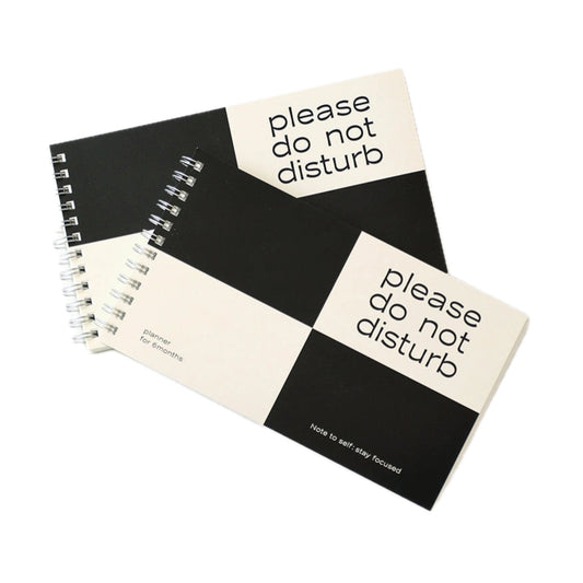 Paperian 'Do Not Disturb' 6 Month Planner. Front Cover