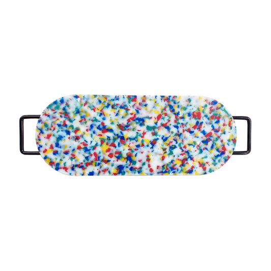 Oval Multi/Confetti Cutting Board