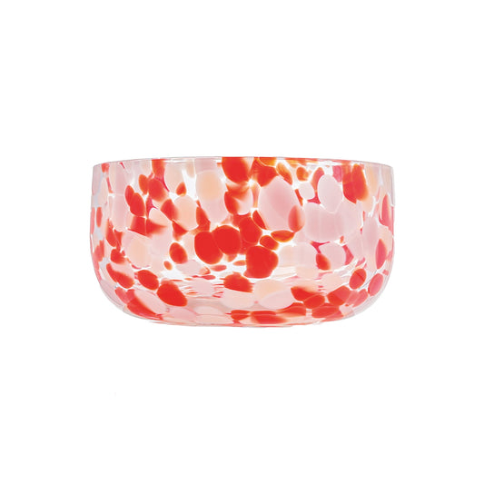Speckled Red Glass Bowl