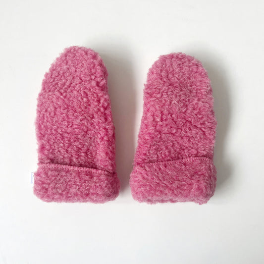 Yoko Wool Mittens - Pink