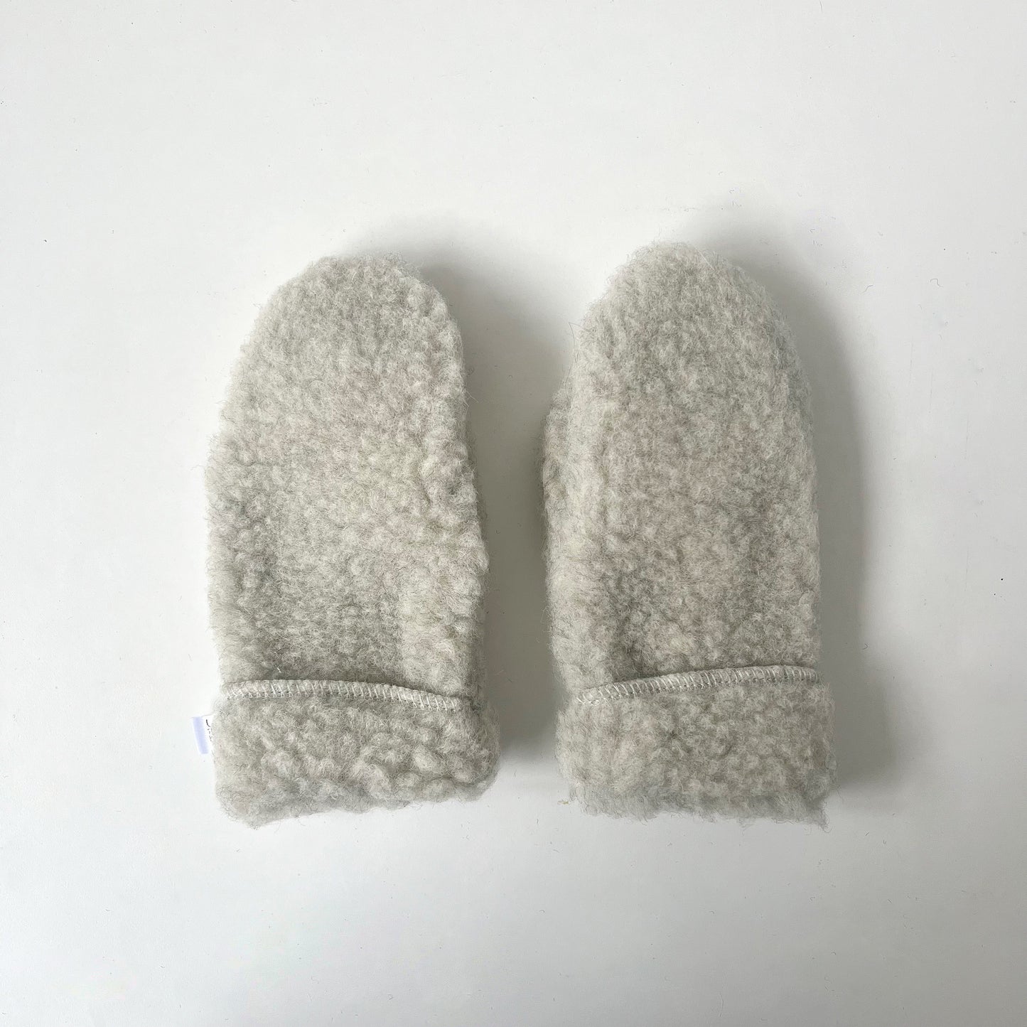 Yoko Wool Mittens - Light Grey