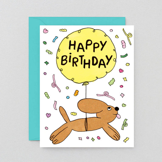 Happy Birthday Dog & Balloon