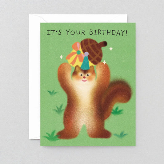 It's Your Birthday Squirrel Kids Greeting Card