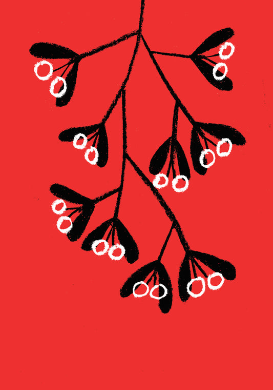 Mistletoe Christmas Card