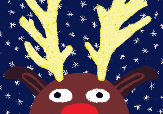 Reindeer Christmas Card