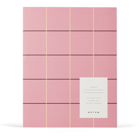 UMA Notebook, Large - Rose Check