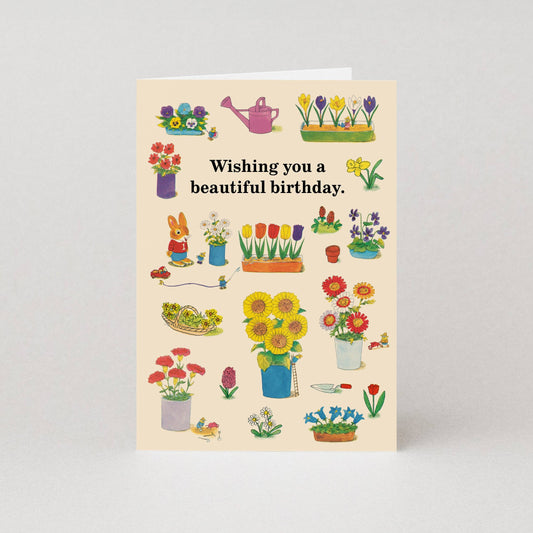 Beautiful Birthday - Greetings Card by Richard Scarry