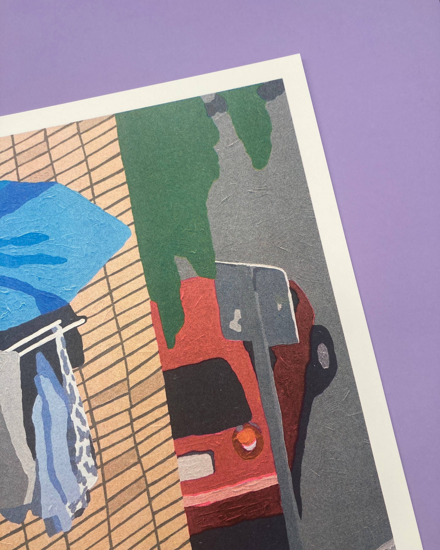 Risoprint Of Laundry Day In Bilbao - 30x 40cm