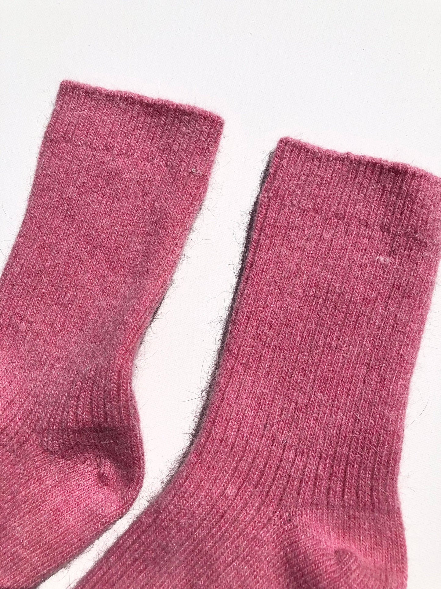 Angora Wool Socks - Tulip