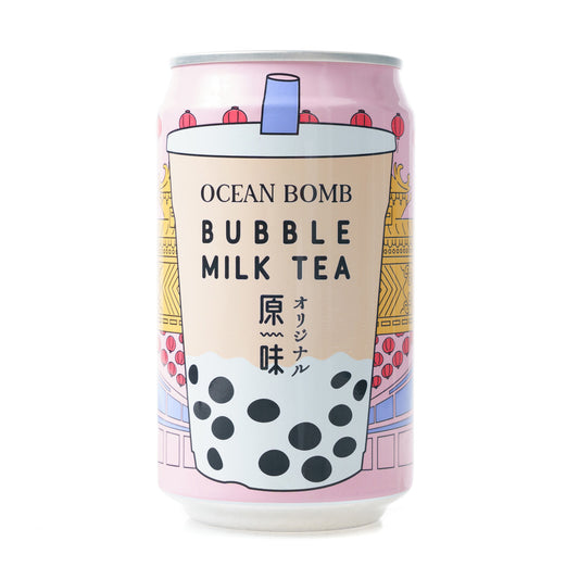 Ocean Bomb - Bubble Milk Tea. Design packaging, front.