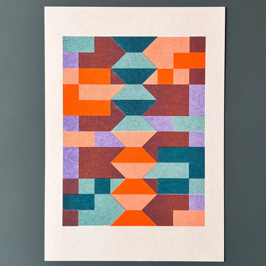 Patchwork - A5 Risograph Print