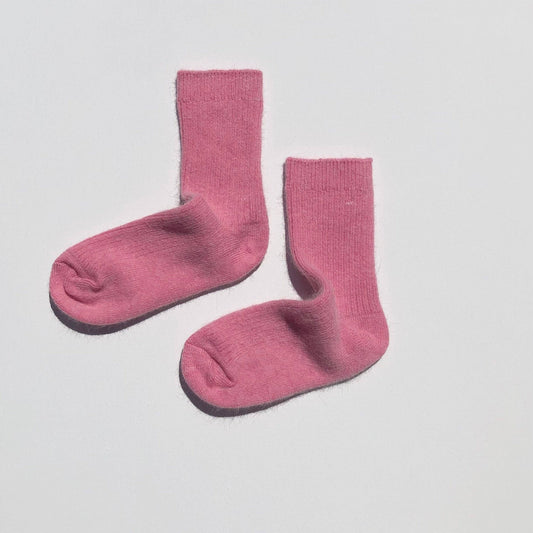 Angora Wool Socks - Tulip