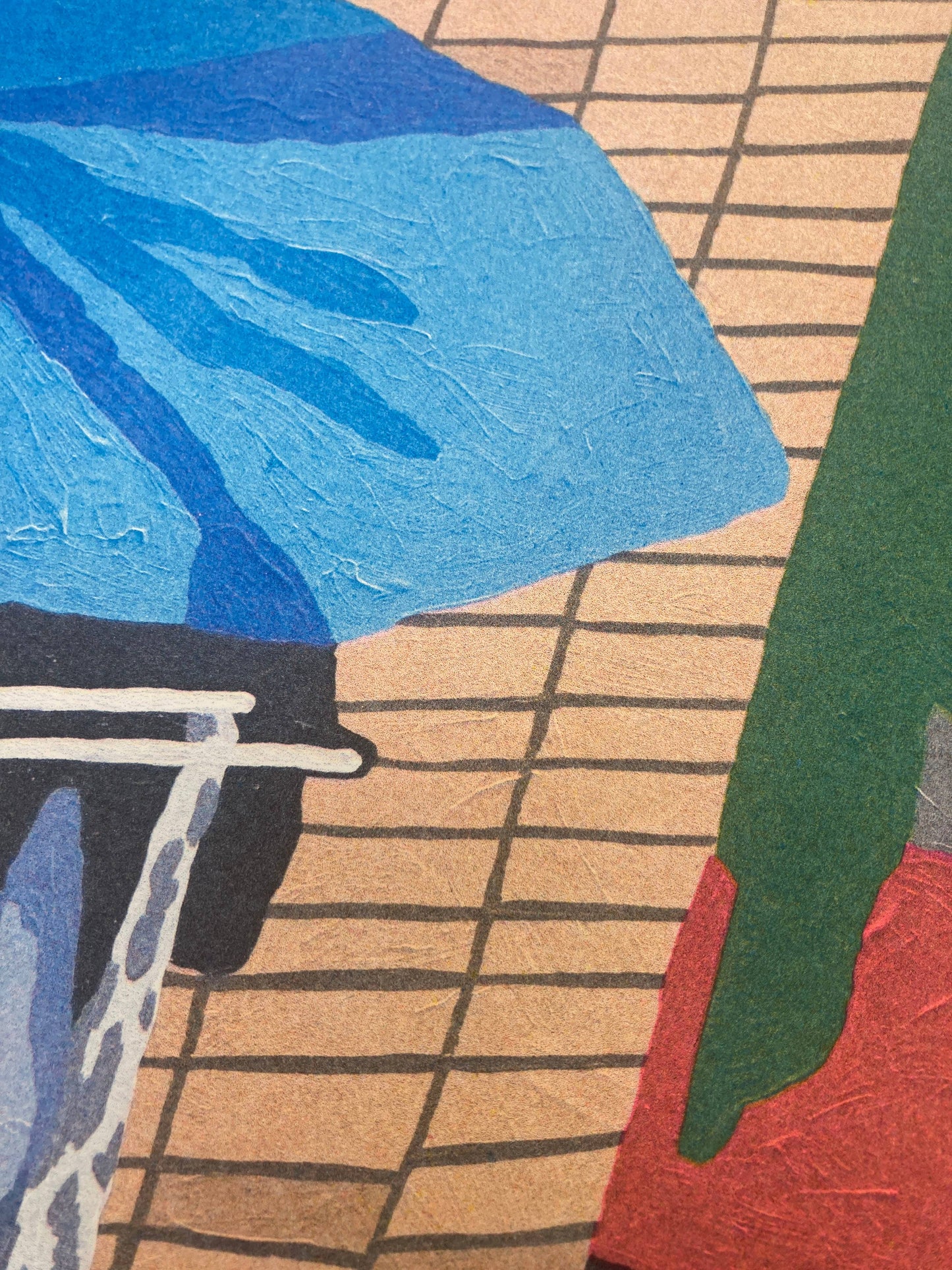 Risoprint Of Laundry Day In Bilbao - 30x 40cm