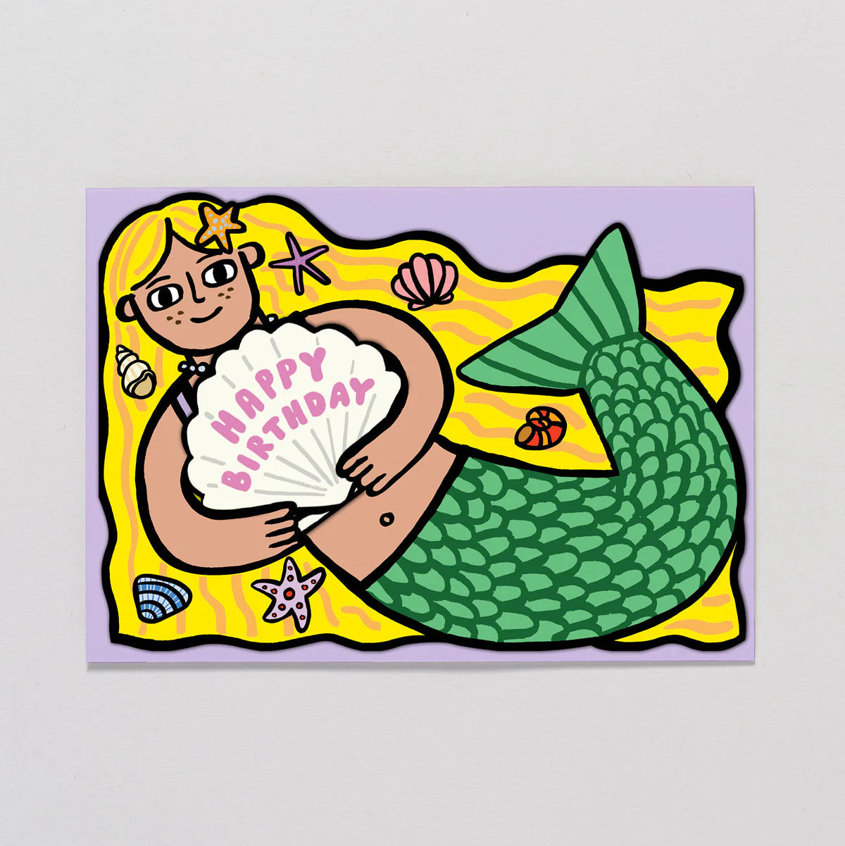 Mermaid With Mini Card