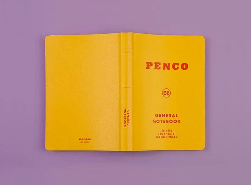 Hightide Penco Soft PP Notebook (Grid B6) - Yellow