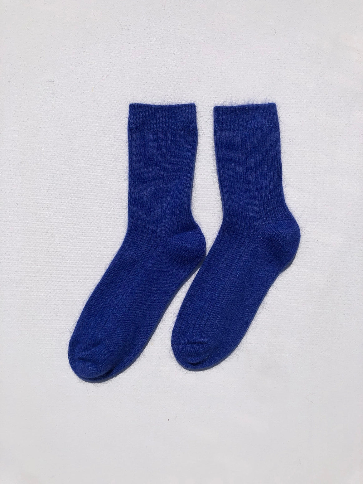 Angora Wool Socks - Blue Sapphire