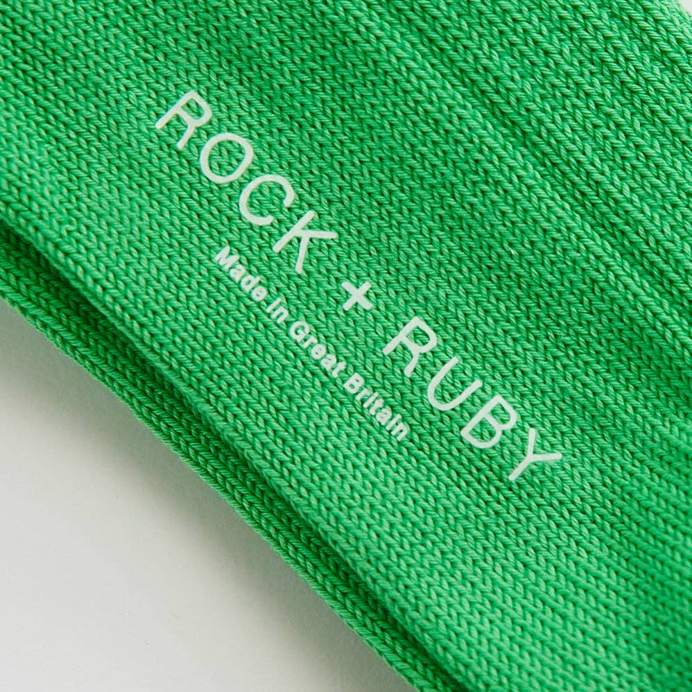 Pea Green Agnes Organic Cotton Socks