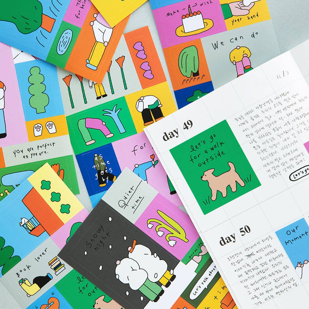 Livework Littlethings Drawing Square Sticker Pack