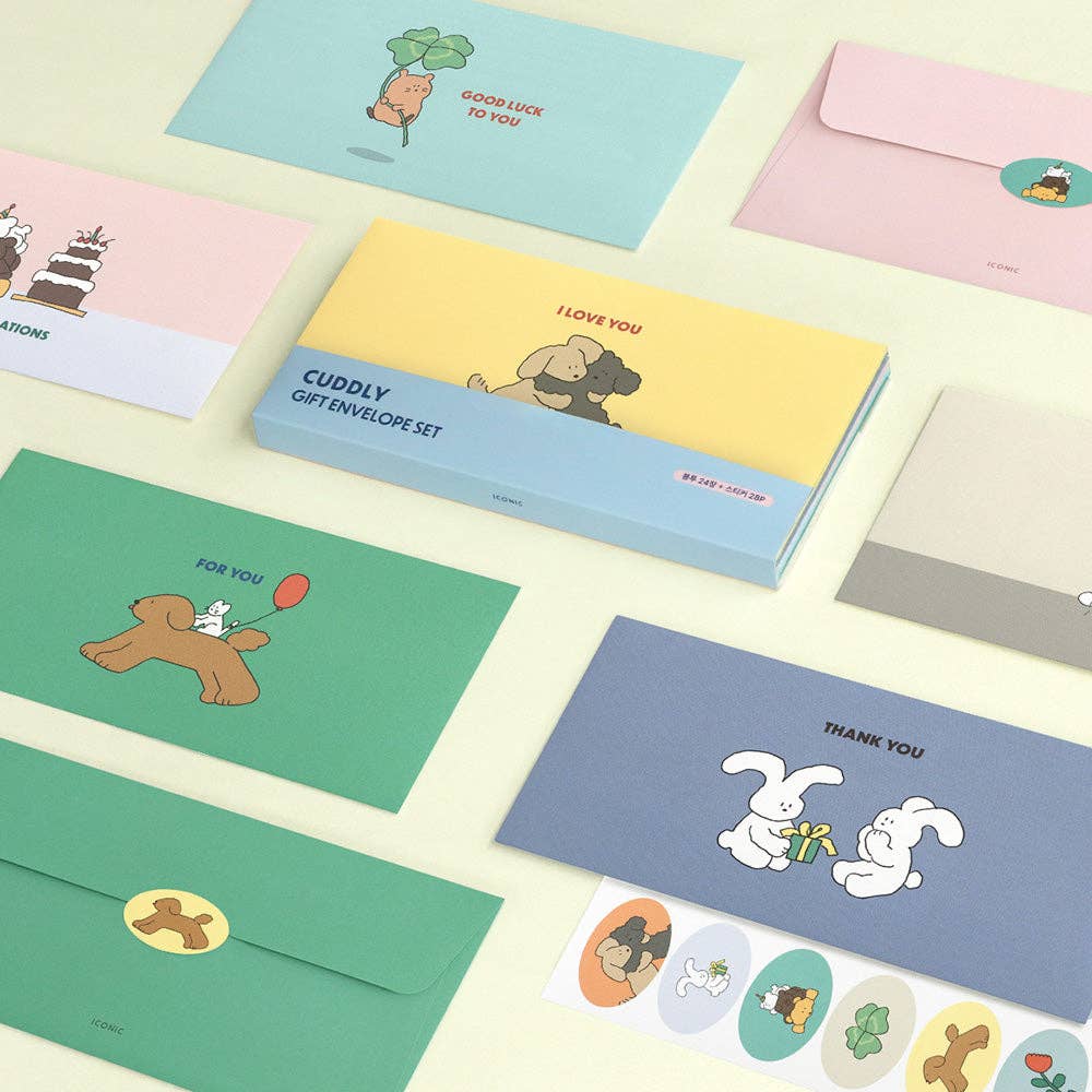 Iconic Cuddly Envelope Set