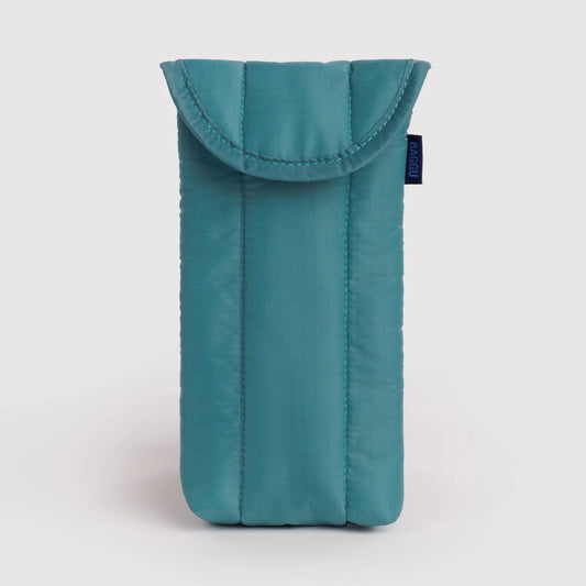 Puffy Glasses Case - Peacock