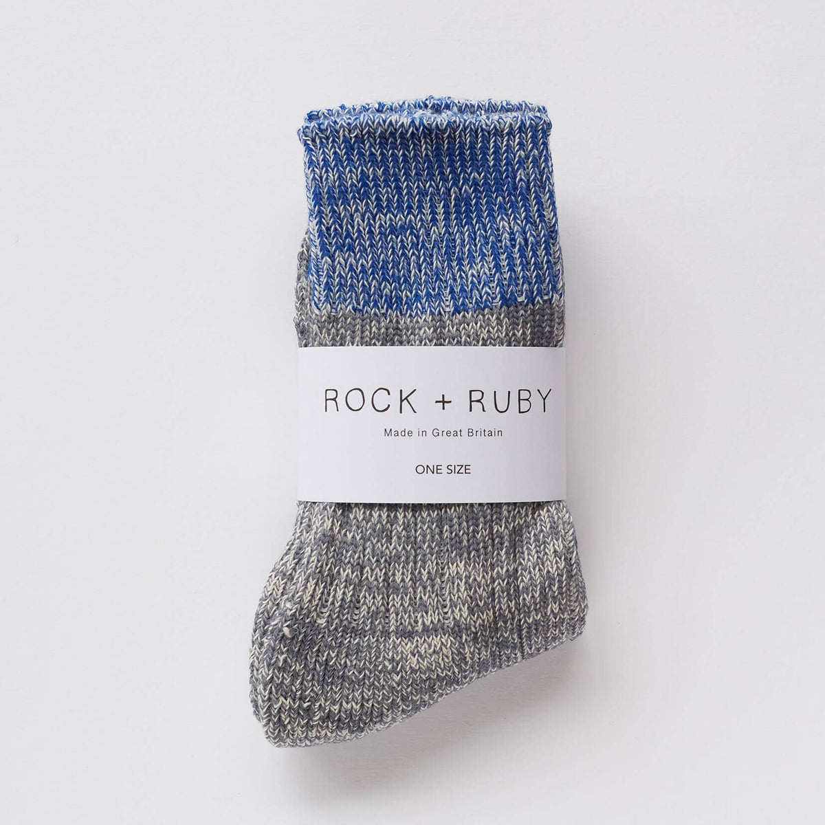 Denim Blue Elsie Cotton Socks