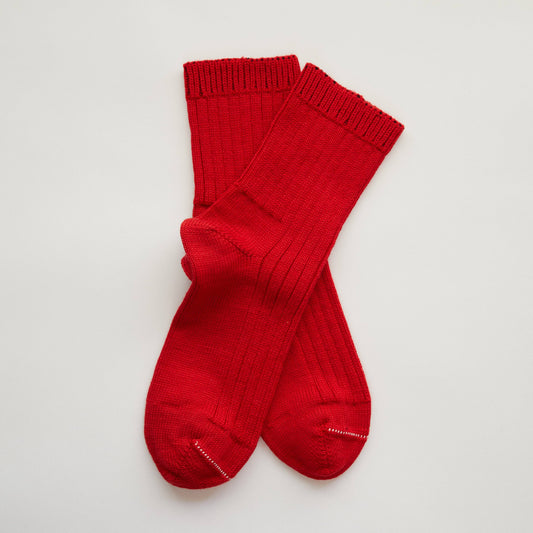 Cherry Red Betsy Wool socks