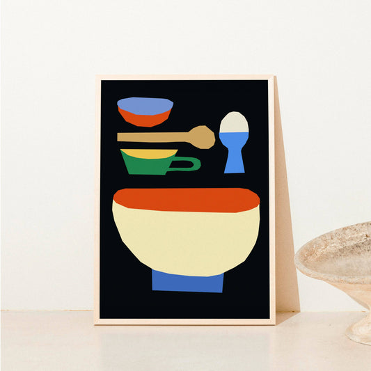 A3 Breakfast Bowl Art Print