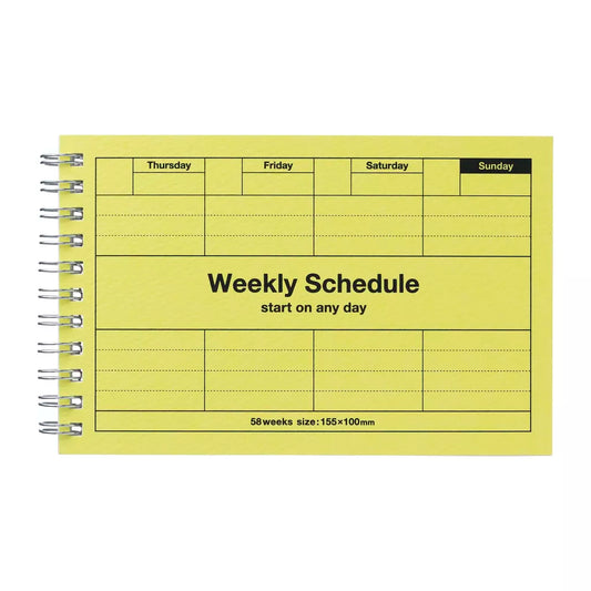 Weekly Schedule Undated - Neo Citron