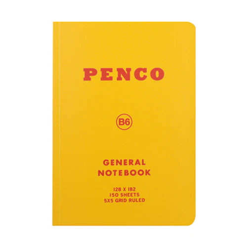 Hightide Penco Soft PP Notebook (Grid B6) - Yellow
