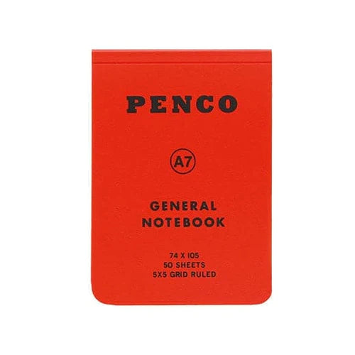 Hightide Penco Soft PP Reporter Notebook (A7, Grid) - Red