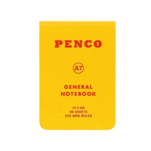 Hightide Penco Soft PP Reporter Notebook (A7, Grid) - Yellow