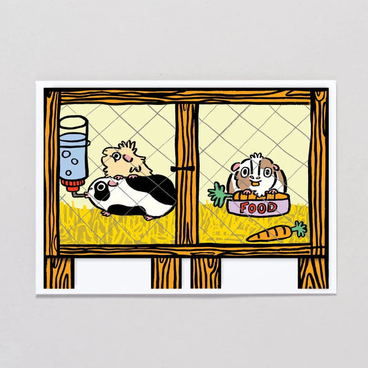 Guinea Pig Surprise Fold Out Card
