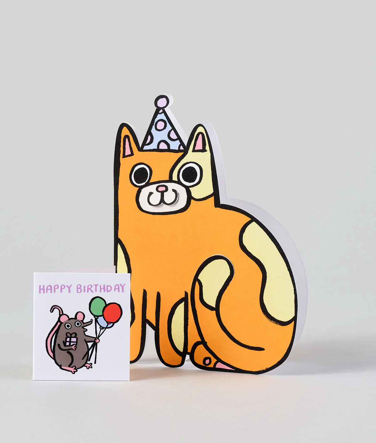 Cat With Mini Card