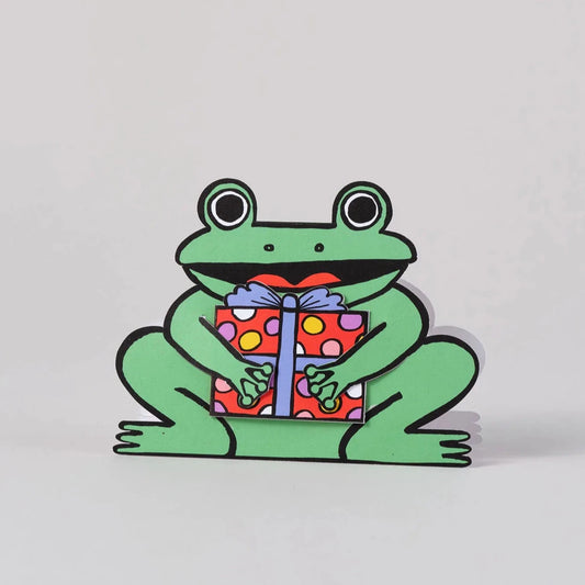 Frog With Mini Card