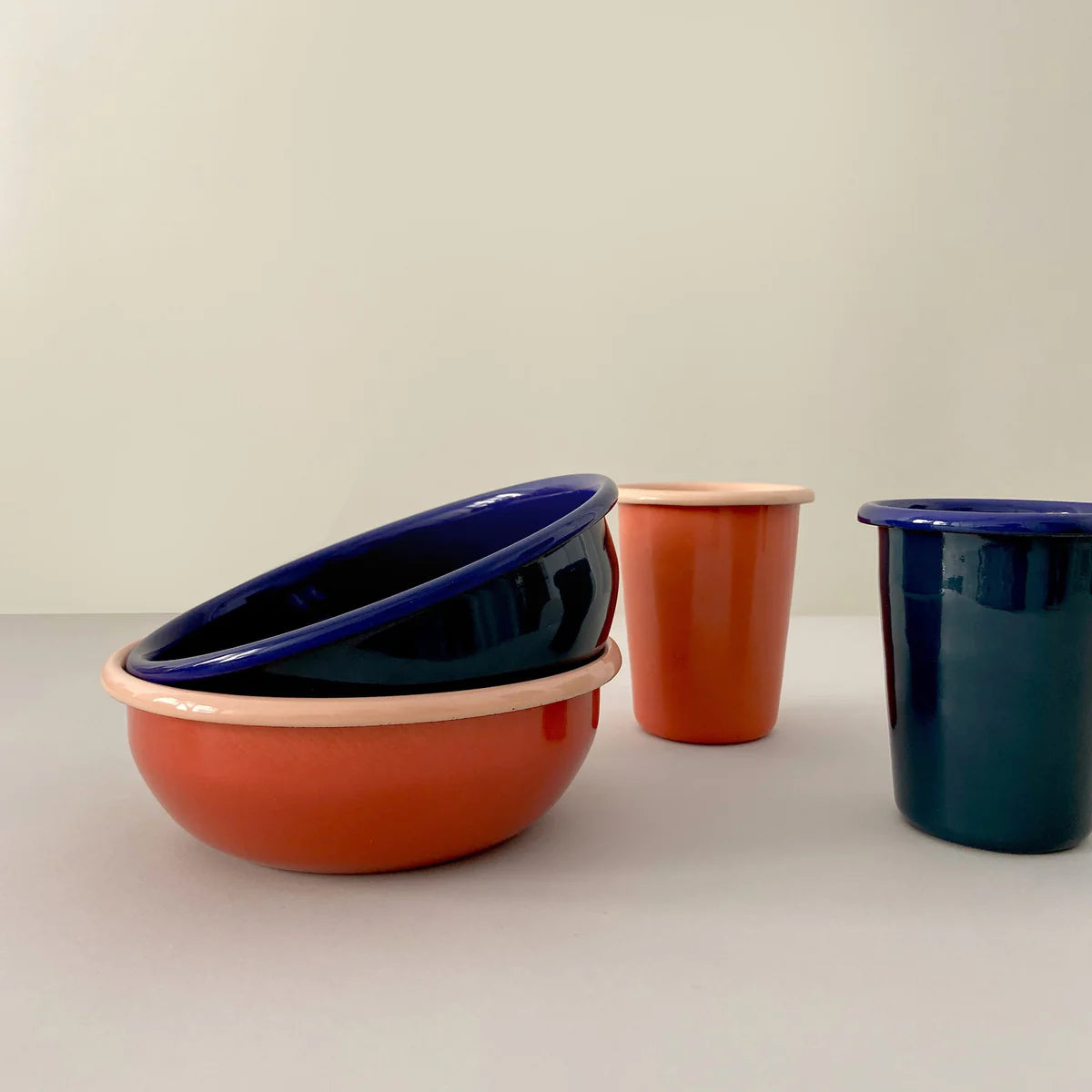 Enamel Cereal Bowl - Blue