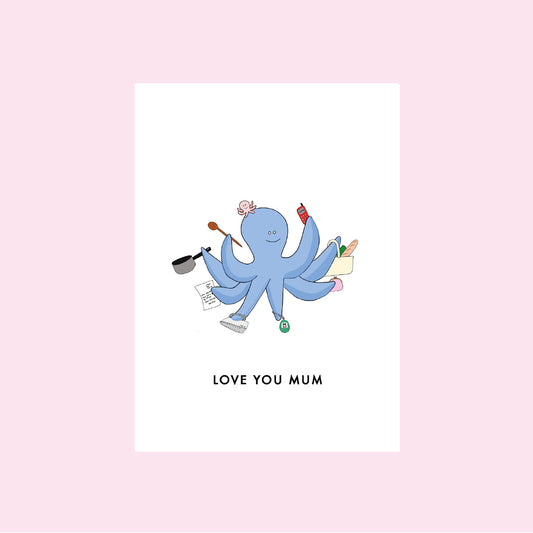 Octopus Mum Mini Card
