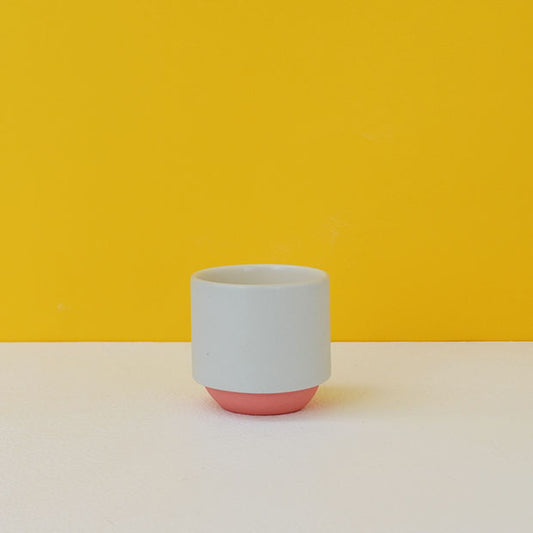 Small Stacking Vessel: Grey & Red - Alice Duck