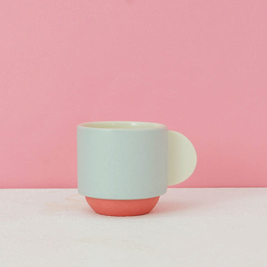 Alice Duck. Grey & Red. Expresso Cup
