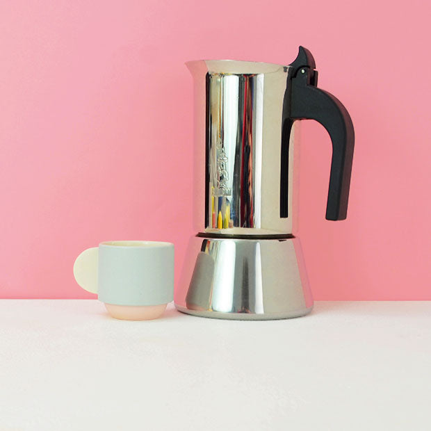 Espresso Cup: Grey & Pink - Alice Duck