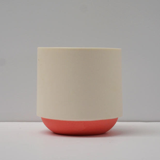 Large Planter: Red Base & White Body - Alice Duck