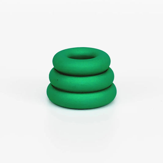 Yod + Co. Triple O Candle Holder - Forest Green