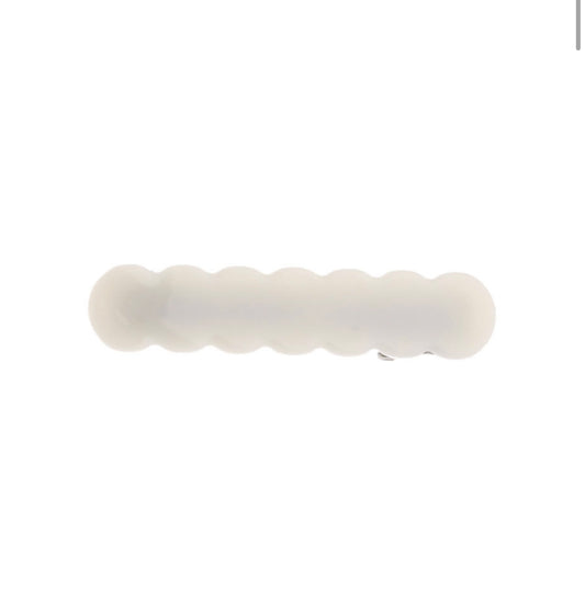 Worm Shape Clip - White