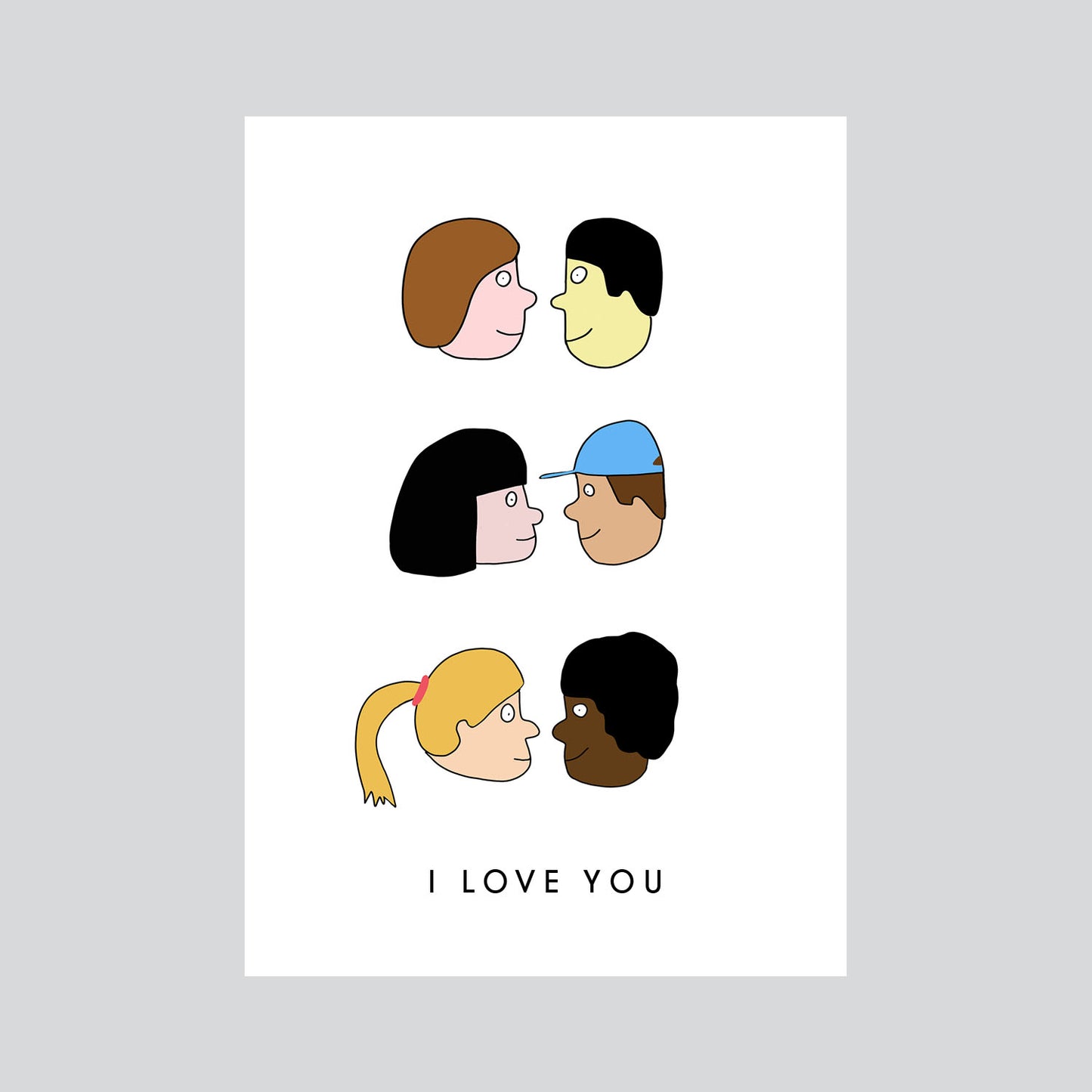 I Love You Mini Card